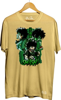 THE PRINT PLATTER Graphic Print Men Round Neck Yellow T-Shirt