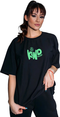 Leotude Printed Women Round Neck Multicolor T-Shirt