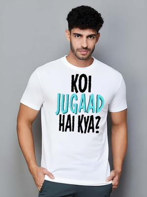 Kaido Typography Men Round Neck White T-Shirt