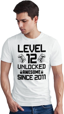 Seek Buy Love Typography Men Round Neck White T-Shirt