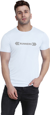 TQH Printed, Typography Men Round Neck White T-Shirt