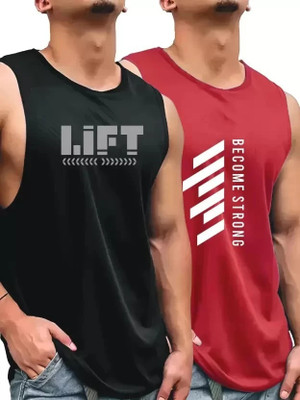 R ROCKIN TEES Self Design Men Round Neck Multicolor T-Shirt