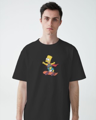 FashionDrug Printed Men Round Neck Black T-Shirt