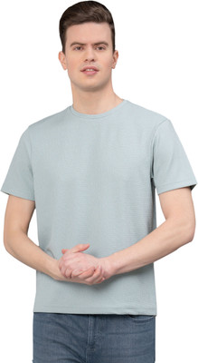 RED TAPE Solid Men Round Neck Light Green T-Shirt