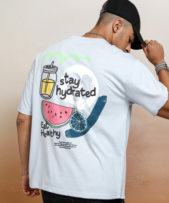 HIGHLANDER Printed Men Round Neck White T-Shirt