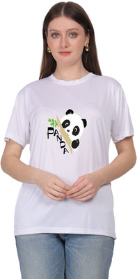 zoomonline Graphic Print Women Round Neck White T-Shirt
