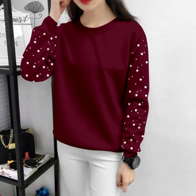 G7 COLLECTION Printed Women Round Neck Pink T-Shirt