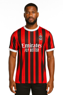 UNIQ Striped, Printed Men Round Neck Red T-Shirt