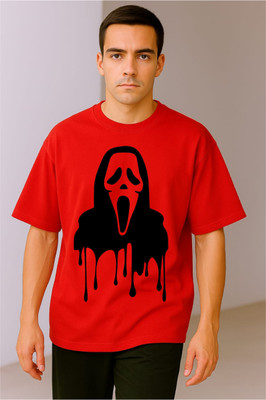 goodsign Printed Men Round Neck Red T-Shirt