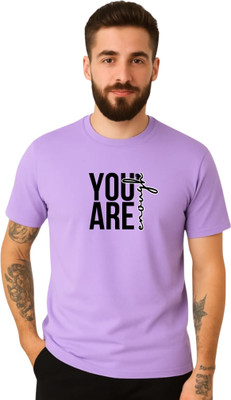 Be Collardo Printed Men Round Neck Purple T-Shirt