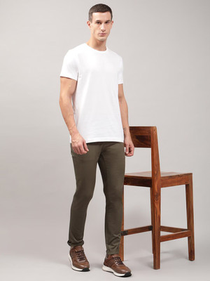RULEDBYSUN Solid Men Round Neck White T-Shirt
