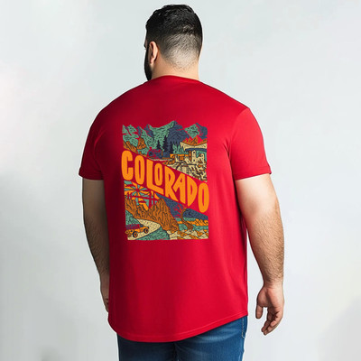 Toodleplus Graphic Print Men Round Neck Red T-Shirt