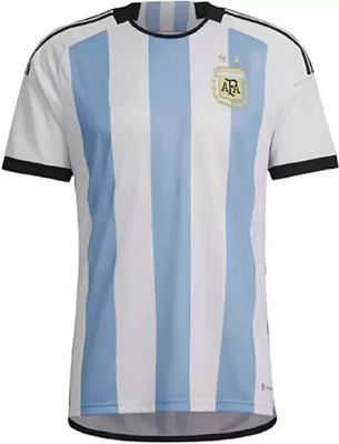 teky Printed Men Round Neck Light Blue, White T-Shirt
