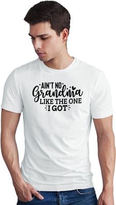 Seek Buy Love Printed Men Round Neck White T-Shirt