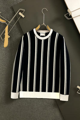 NB NICKY BOY Striped Men Round Neck Black, White T-Shirt