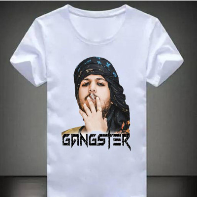 REYBAQ Printed Men Round Neck White T-Shirt