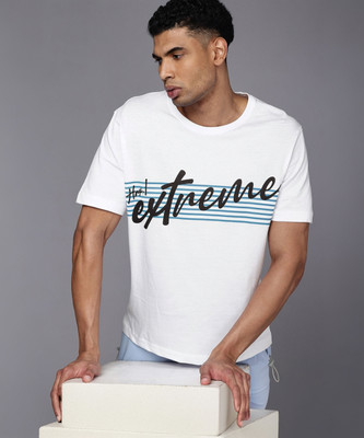 HRX by Hrithik Roshan Typography Men Round Neck White T-Shirt