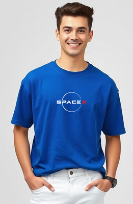 UrGear Graphic Print Men Round Neck Blue T-Shirt