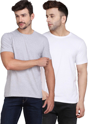 Cryptic Solid Men Round Neck Multicolor T-Shirt
