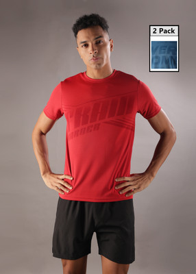 Force NXT Printed Men Round Neck Multicolor T-Shirt