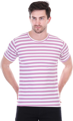 swastika vastram Striped Men Round Neck Multicolor T-Shirt