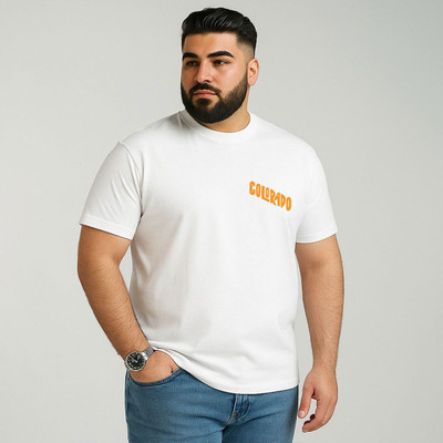 Toodlplus Printed Men Round Neck White T-Shirt