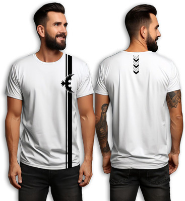 VESNOVHASTRA Printed Men Round Neck White T-Shirt