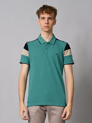 KILLER Colorblock Men Polo Neck Multicolor T-Shirt