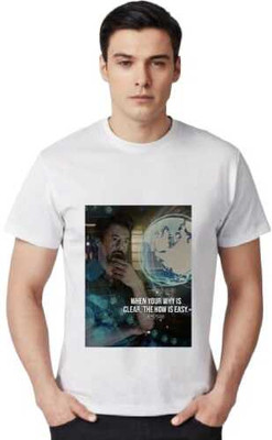 Digiflex Graphic Print Men Round Neck White T-Shirt