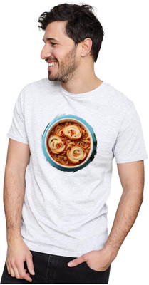 GPGARMENTSS Printed Men Round Neck White T-Shirt