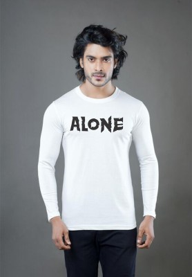 Madhav Creation Typography Men Round Neck White T-Shirt