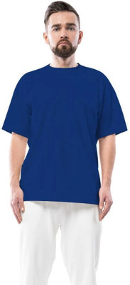 PUGAROO Printed Men Round Neck Blue T-Shirt
