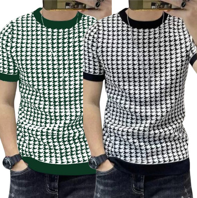sti Printed Men Round Neck Multicolor T-Shirt