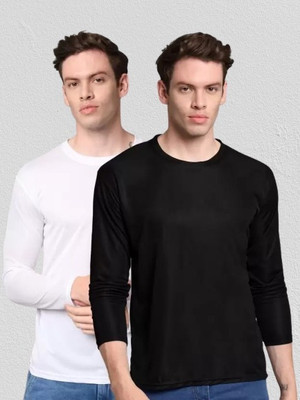 SM SHAYAM CREATION Solid Men Round Neck Multicolor T-Shirt