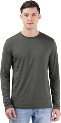 JOCKEY Solid Men Round Neck Dark Green T-Shirt