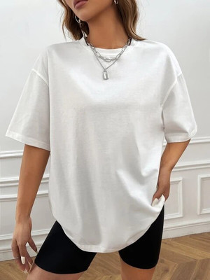 SYDNEY HILLS Printed Women Round Neck Multicolor T-Shirt