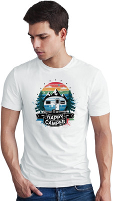 Seek Buy Love Printed Men Round Neck White T-Shirt