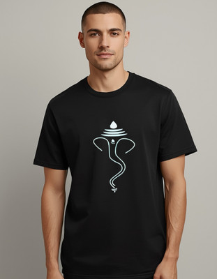 Sunsyari Solid Men Round Neck White T-Shirt