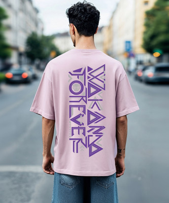 BEWAKOOF Graphic Print Men Round Neck Purple T-Shirt