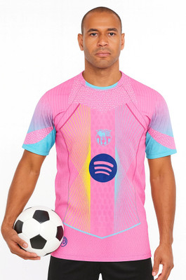 Ryze Printed Men Round Neck Pink T-Shirt