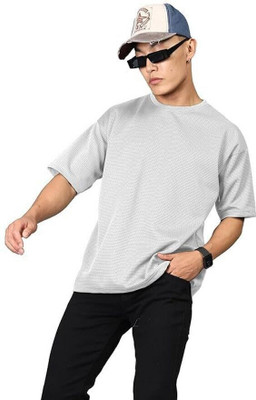 COPEHHI Solid Men Round Neck Black T-Shirt