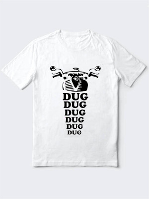 HamsaMART.com Printed, Typography Men Round Neck White T-Shirt