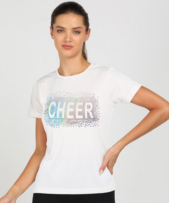 Shashvi Fashion Printed Women Round Neck White T-Shirt