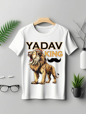 StreetWear Fashion Printed Men Round Neck White T-Shirt