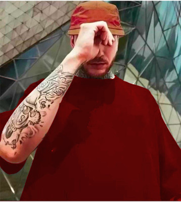 etsun Solid Men Round Neck Red T-Shirt