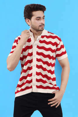 LWALS Self Design Men Polo Neck Multicolor T-Shirt