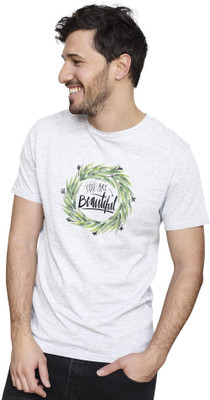 NOIIDAPRINT Printed Men Round Neck Multicolor T-Shirt