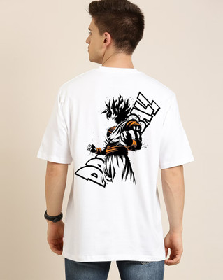 clickwell Printed, Typography Men Round Neck White T-Shirt