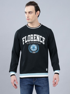 CANTABIL Typography Men Round Neck Dark Blue T-Shirt