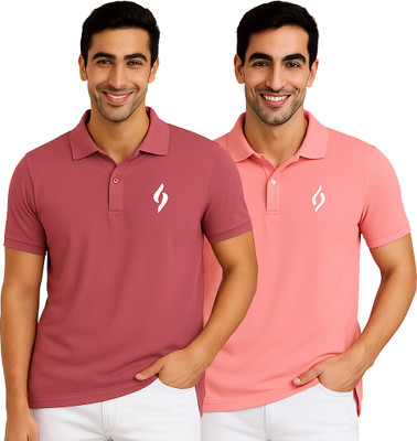SM SHAYAM CREATION Printed Men Polo Neck Multicolor T-Shirt